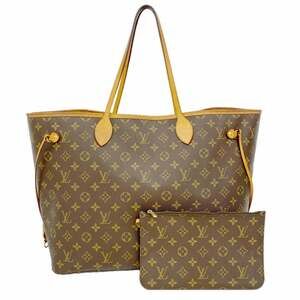LOUIS VUITTON Brown Monogram Neverfull GM Tote Bag
